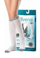 Meia de Viagem 15-20mmgh - Sigvaris Traveno-cor preta(tamanhos PP/P/M/G)