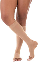 Meia Venosan Ultraline 4000 20-30mmhg-cor bege e preta(tamanhos P/M/G/XG/XXG)