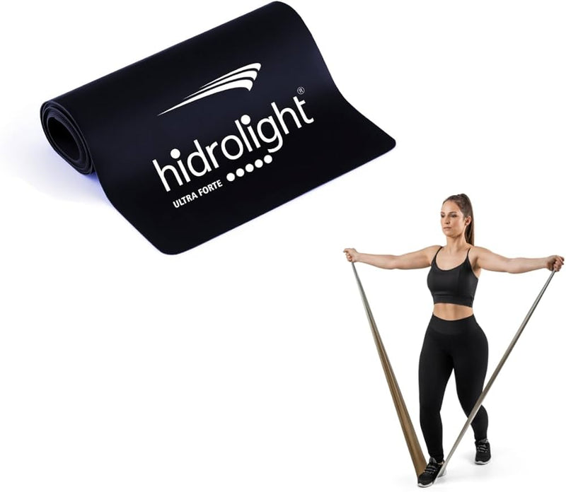 Faixa Elástica De Resistência Ultra Forte - Hidrolight-preta-unidade