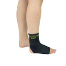 Tornozeleira De Termocompressão Com Cintas Cruzadas - Mercur-cor preta e verde-tamanhos P/M/G/GG