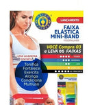 Faixa Elástica Mini-Band Fisiopauher(5 cores e 5 tensões)