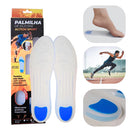 Palmilha de silicone action sport ponto azul(par)