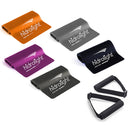 Faixa elástica kit com 5 peças Hidrolight(suave,moderada,forte,extra forte e ultra forte)