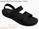 Rio Sandália Feminina(34 a 39)cor preta