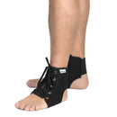 Tornozeleira Esportiva com Cadarço Mercur-cor preta(par)